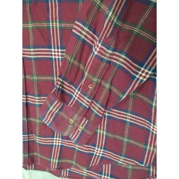 Brooks Brothers Shirt Mens XL Red Plaid Flannel Cotton Button Down Regent - Picture 3 of 9